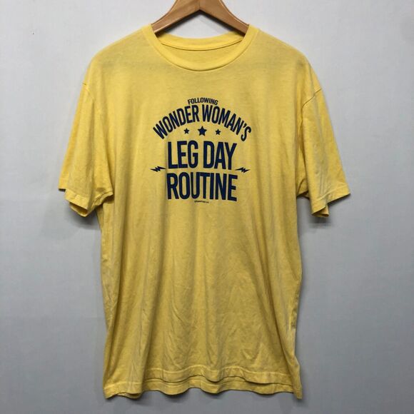 Wonder Woman's Leg Day Routine Funny T-Shirt Tee Top Size XL X-Large B324 -9 - Picture 7 of 13
